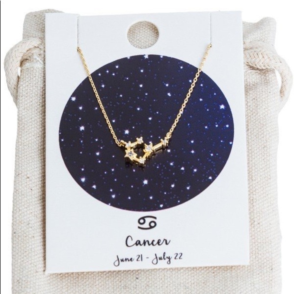 NWT Zodiac Cancer necklace gift birthday constellation astrology